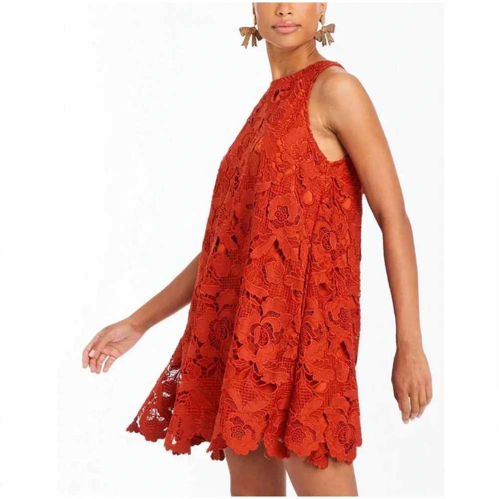 MESTIZA NEW YORK Luli Guipure Lace Tent Dress - Picture 2 of 8